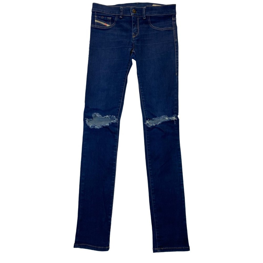 Vintage Diesel Jeans Size 29 TALL Stretch denim dark wash